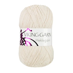 Heklegarn, 100g, Naturvit 801