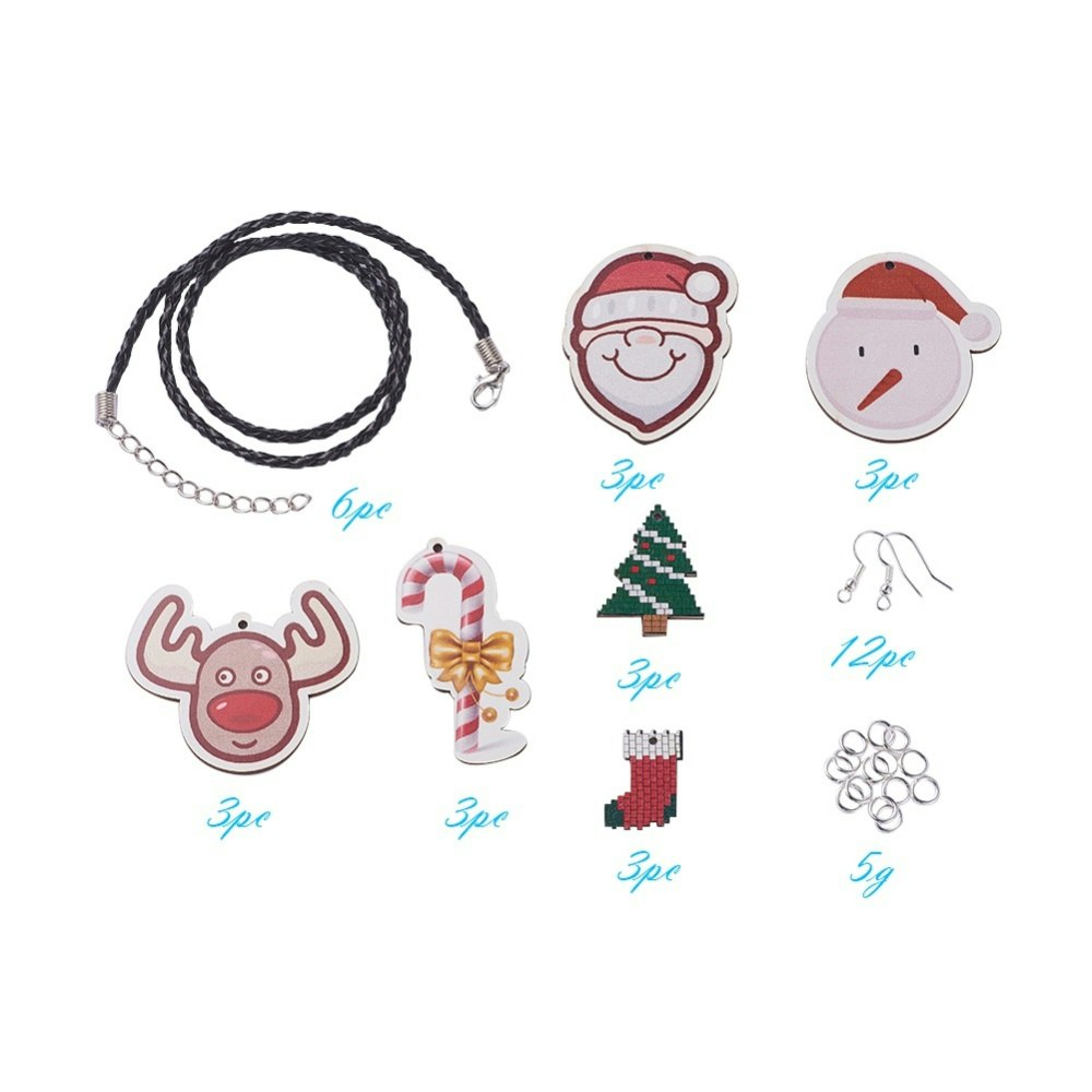 Halsband/Örhängeskit, Julberlocker, DIY
