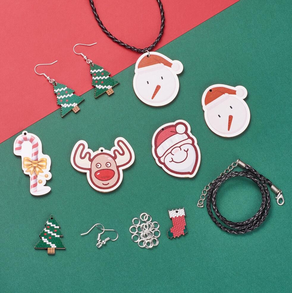 Halsband/Örhängeskit, Julberlocker, DIY