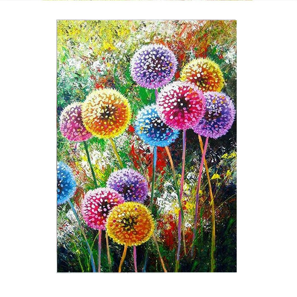 Diamond Painting Canvas, Blommor, 30x40cm