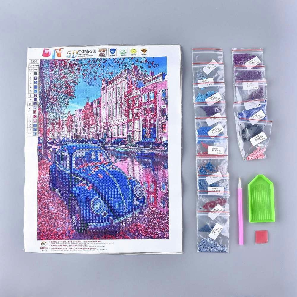 Diamond Painting Canvas, Beetle, 40x30cm