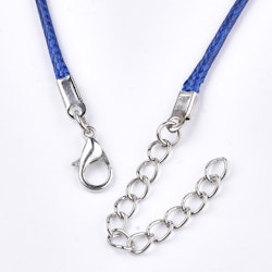 Halsband, Vaxad bomullstråd, 46 cm, 5st, Dark Blue