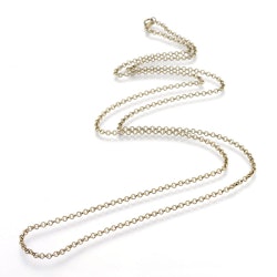 Halsbandkedja, 45cm, 2st, Antique Bronze, 3x0,8mm