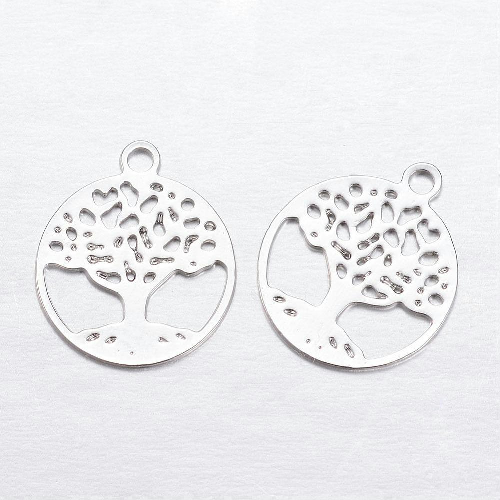 Tree of life, Berlocker, Mässing, Platina