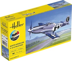 P-51 Mustang D COMPLETE w. glue, brush and paints, 1/72