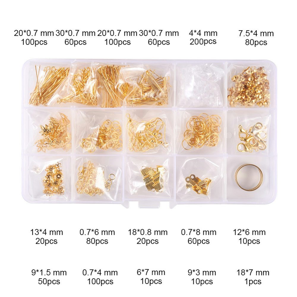 DIY-smyckesdelskit, Guld