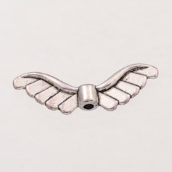 Änglavingar, 23x8mm, Antique Silver