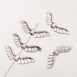 Änglavingar, 23x8mm, Antique Silver