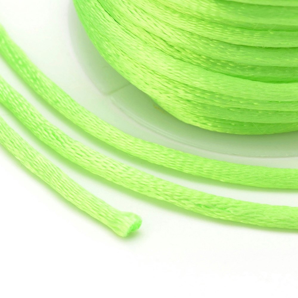 Yellow Satin Rattail Cord - 10m/2mm