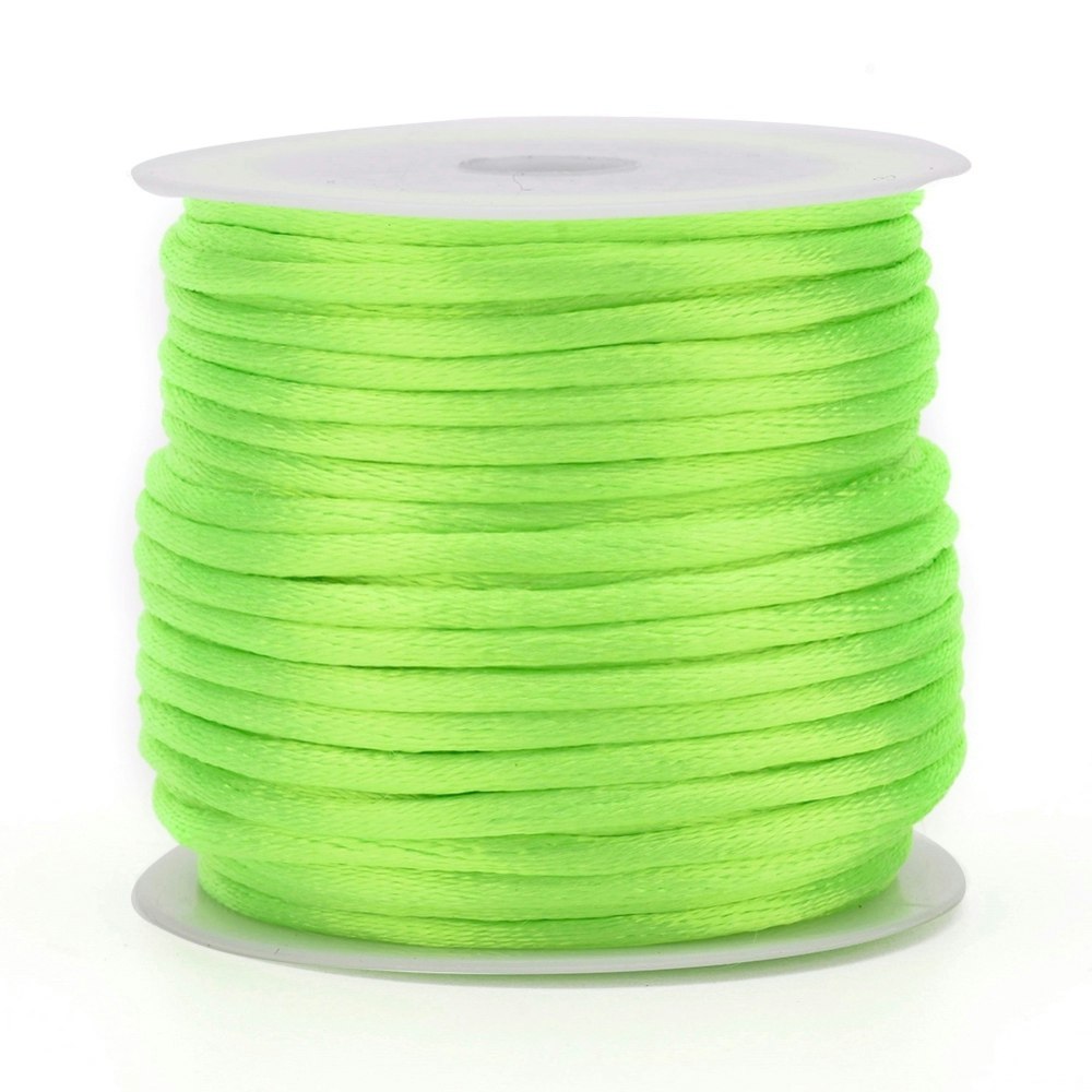 Yellow Satin Rattail Cord - 10m/2mm