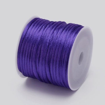 Mauve Satin Rattail Cord - 10m/2mm