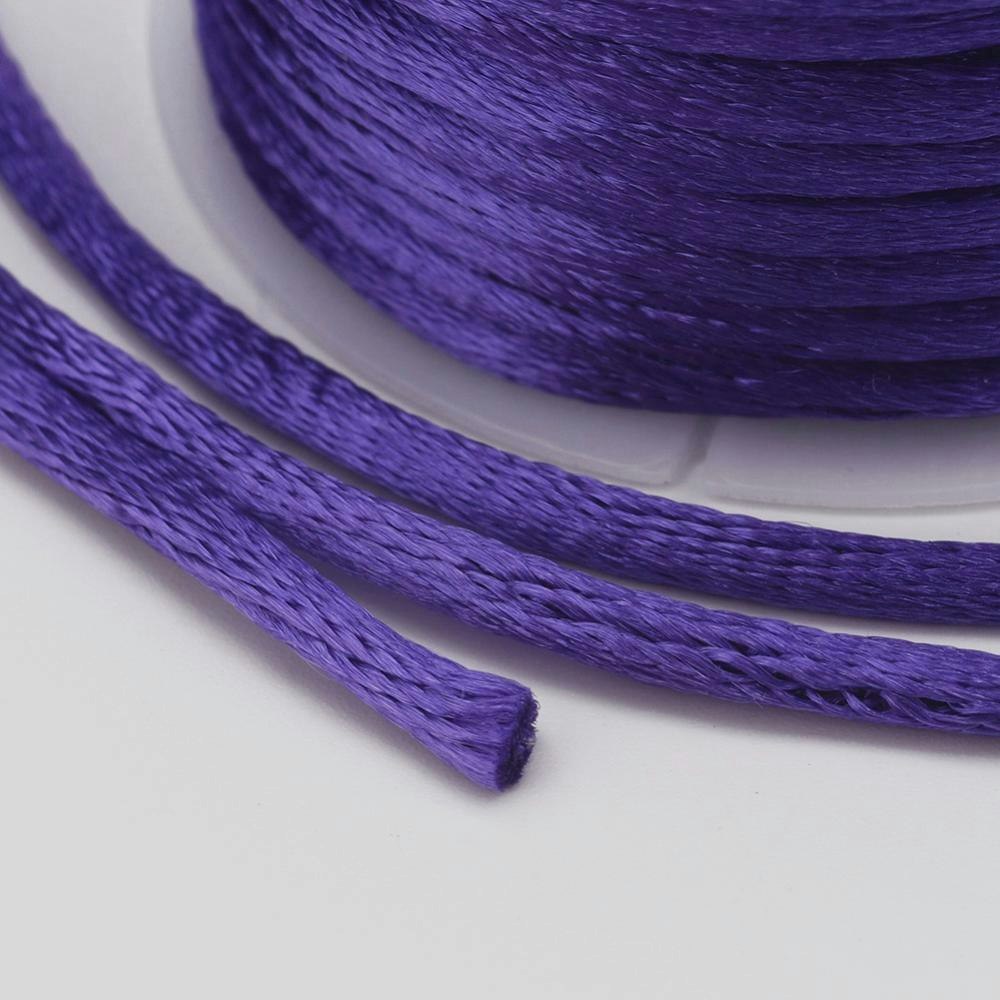Mauve Satin Rattail Cord - 10m/2mm