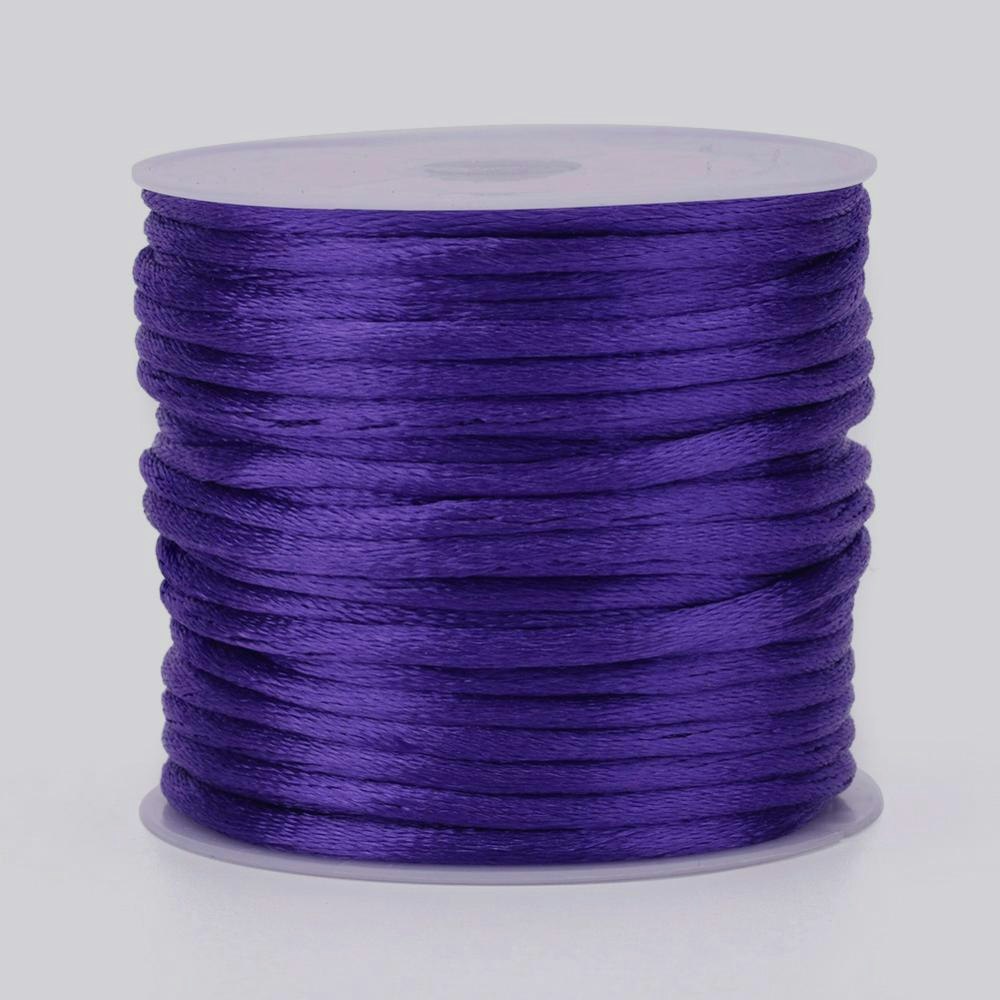 Mauve Satin Rattail Cord - 10m/2mm