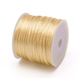 Light Khaki Satin Rattail Cord - 10m/2mm
