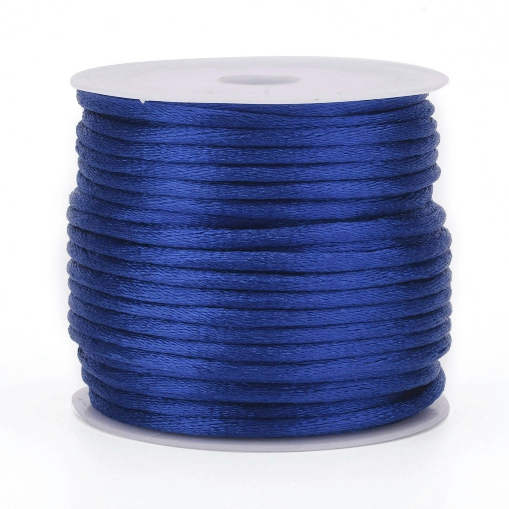 Blue Satin Rattail Cord - 10m/2mm