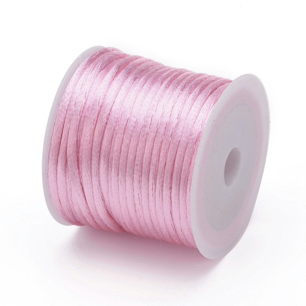 Pink Satin Rattail Cord - 10m/2mm
