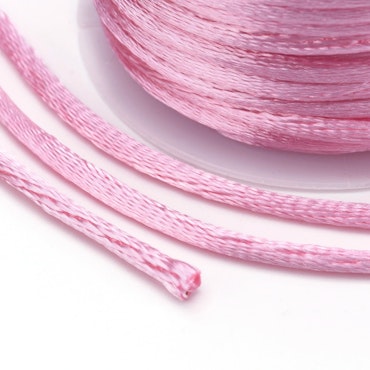 Pink Satin Rattail Cord - 10m/2mm