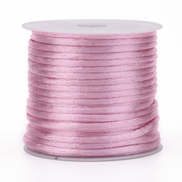 Pink Satin Rattail Cord - 10m/2mm