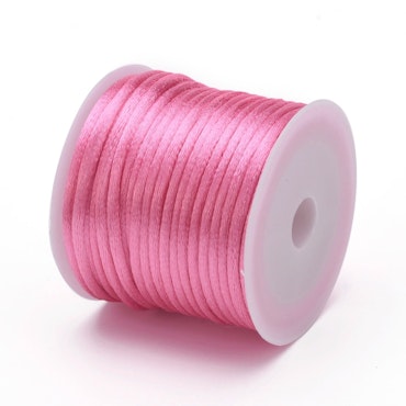 Pearl Pink Satin Rattail Cord - 15m/1,5mm