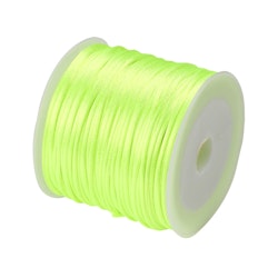 Green Yellow Satin Rattail Cord - 30m/1mm