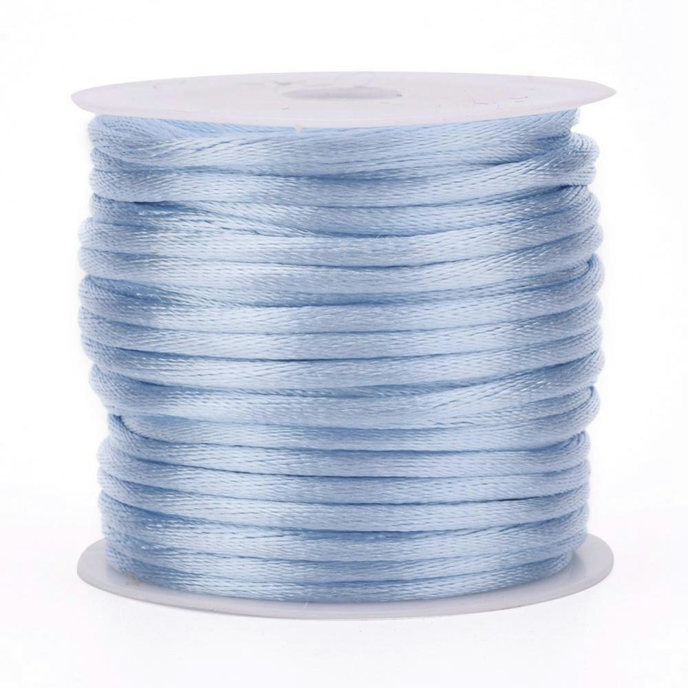 Aqua Satin Rattail Cord - 30m/1mm