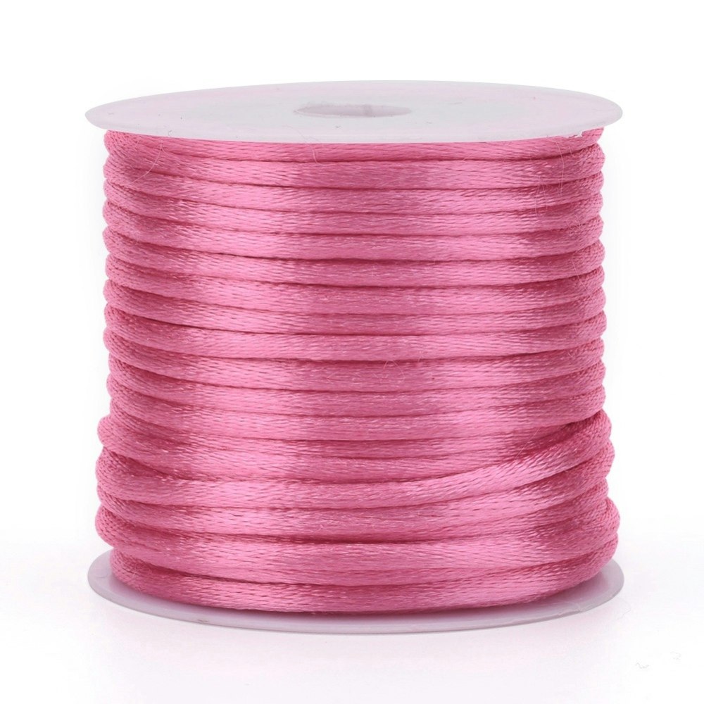 Pearl Pink Satin Rattail Cord - 30m/1mm