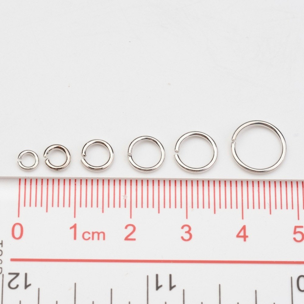 Bindringar, Platina, 4~10mm, 1600st