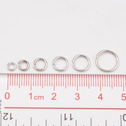 Bindringar, Platina, 4~10mm, 1600st