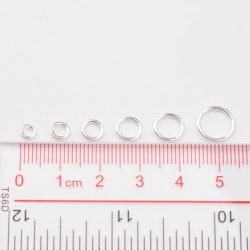 Bindringar, Silver, 4~10mm, 1600st