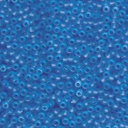 MIYUKI, Japanese Seed Beads, Round, 8/0, Matte Transparent Light Blue
