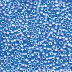 MIYUKI, Japanese Seed Beads, Round, 8/0, Matte Transparent Light Blue AB