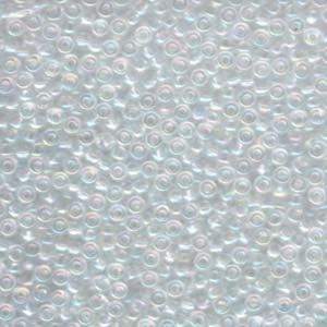 MIYUKI, Japanese Seed Beads, Round, 8/0, Crystal AB