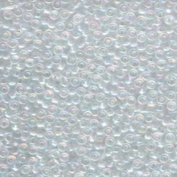 MIYUKI, Japanese Seed Beads, Round, 8/0, Crystal AB