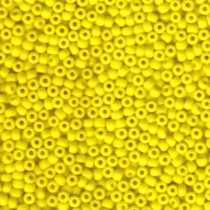 MIYUKI, Japanese Seed Beads, Round, 8/0, Opaque Yellow
