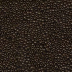 MIYUKI, Japanese Seed Beads, Round, 11/0, Opaque Chocolate