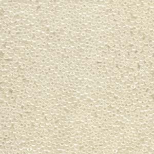 MIYUKI, Japanese Seed Beads, Round, 15/0, Ivory Pearl Ceylon