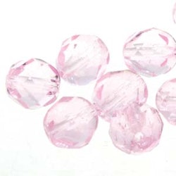 Tjeckiska Firepolish, 4mm, Pink