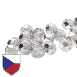 Tjeckiska Firepolish, 4mm, Crystal Labrador