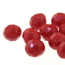 Tjeckiska Firepolish, 3mm, Red