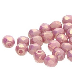 Tjeckiska Firepolish, 3mm, Chalk Violet