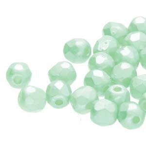 Tjeckiska Firepolish, 3mm, Pastel Green