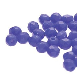 Tjeckiska Firepolish, 3mm, Cobolt Blue