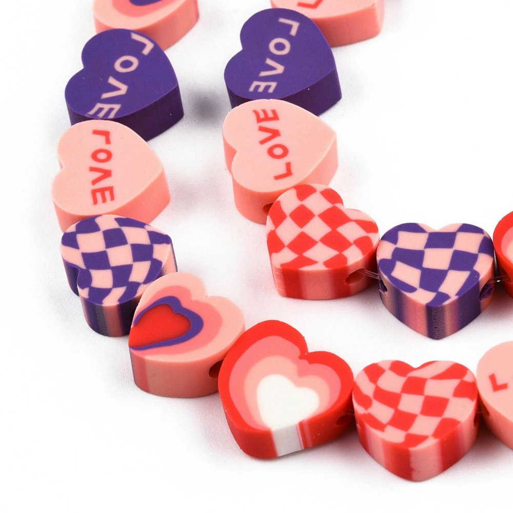 Polymerlerpärlor, Love, 40 Stycken