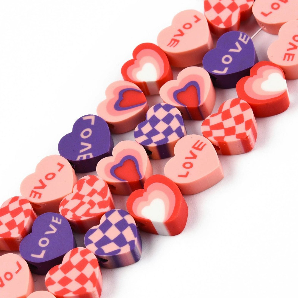 Polymerlerpärlor, Love, 40 Stycken