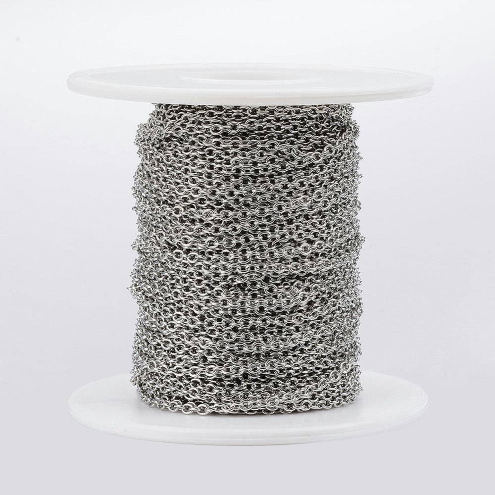 Kedja, Rostfritt stål, 2.5x2x0.5mm