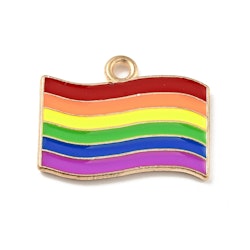 Prideflagga berlock, Regnbåge, 5st