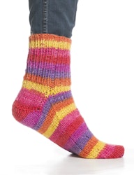 Garn Raggen, 150g, Flerfärgad Gul/Cerise, 741