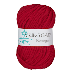 Naturgarn, 50g, Röd, 650