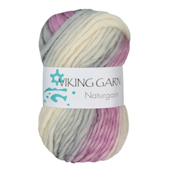 Naturgarn, 50g, Flerfärgad Rosa/Grå, 677