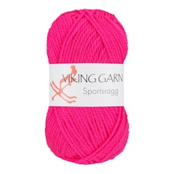 Garn Sportsragg, 50g, NeonRosa, 577